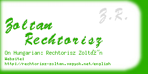 zoltan rechtorisz business card